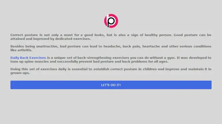 Daily Back Exercises android App screenshot 4