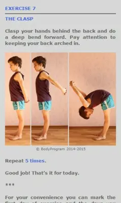 Daily Back Exercises android App screenshot 7